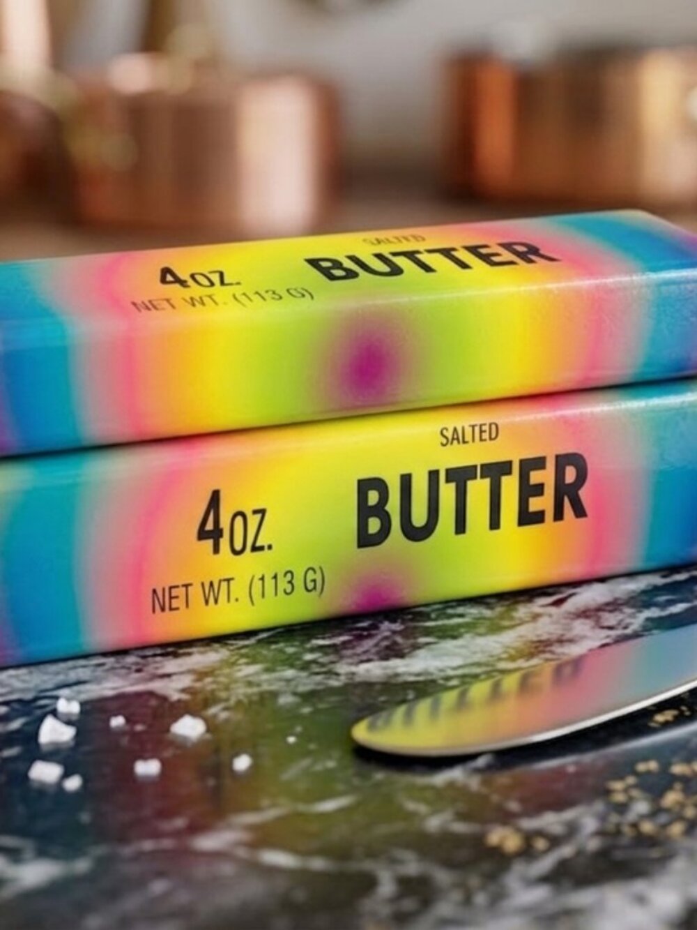 Viral Butter Rainbow Squishy 4oz Colorful 2 pcs